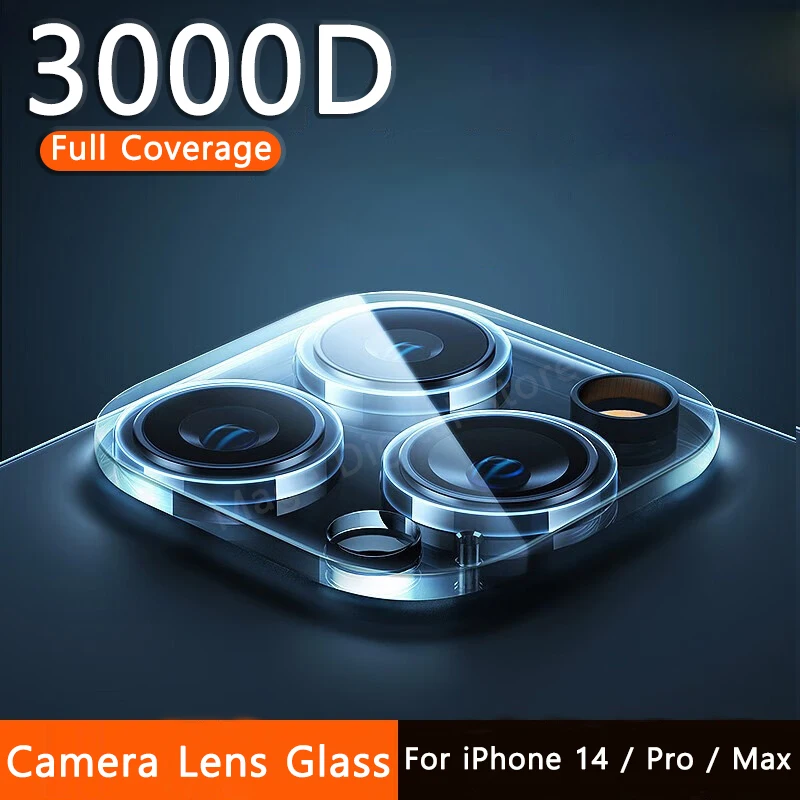 Vetro dell'obiettivo della fotocamera 3000D per iPhone 14 Pro Max 13 12 11 Mini proteggi schermo 14Pro 13Pro 12Pro 11Pro ProMax 256GB 5G accessori