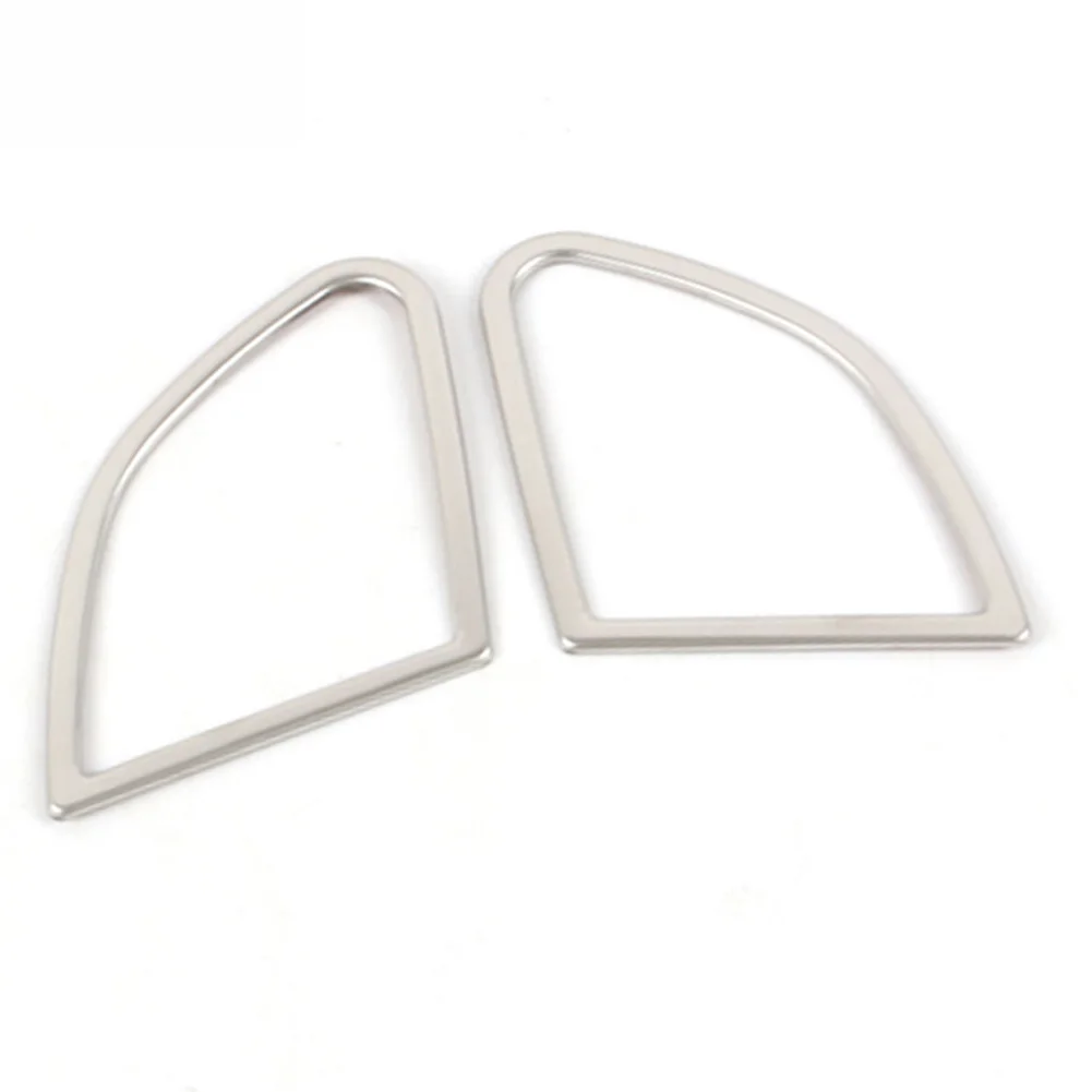 

For Volvo XC60 2009-2017 Decorative Cover Speaker Trim Stainless Steel Chrome Plated Silver Door Audio Paste Use