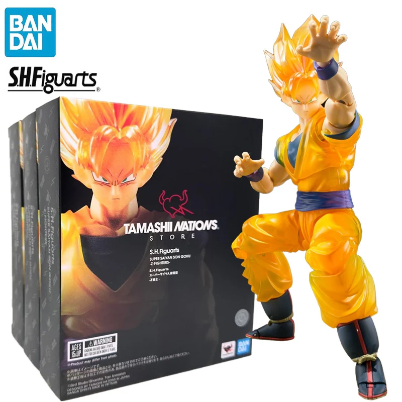 BANDAI TAMASHII NATIONS STORE S.H.Figuarts LIMITED Dragon Ball Z Super Saiya Son Goku-Z Soldier- ПВХ аниме фигурки модель
