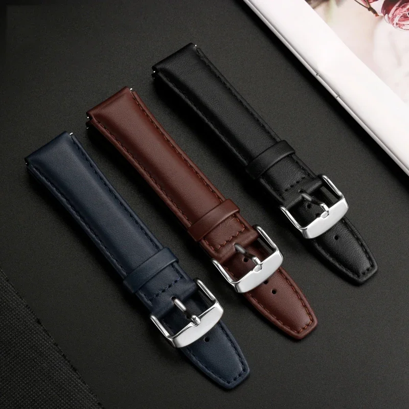 Фото Ремешок из воловьей кожи для Casio AE1200 AE1300 A159W-N1 A158WA A168, мужской винтажный маленький квадратный быстросъемный цепочка, ремешок для часов 18 мм №2