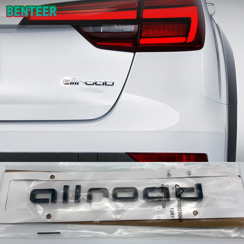 

Allroad Car Rear Badge Sticker For Audi sline A4 B5 B6 B7 B8 A3 8P 8V 8L A5 A6 C6 C5 C7 A1 A7 A8 Q2 Q3 Q5 Q7 TT RS