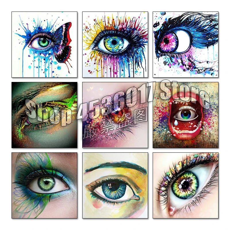 

5d Diy алмазная живопись красивые глаза вышивка крестиком Алмазная Вышивка Бабочка Алмазная мозаика полная квадратная Стразы искусство пода...