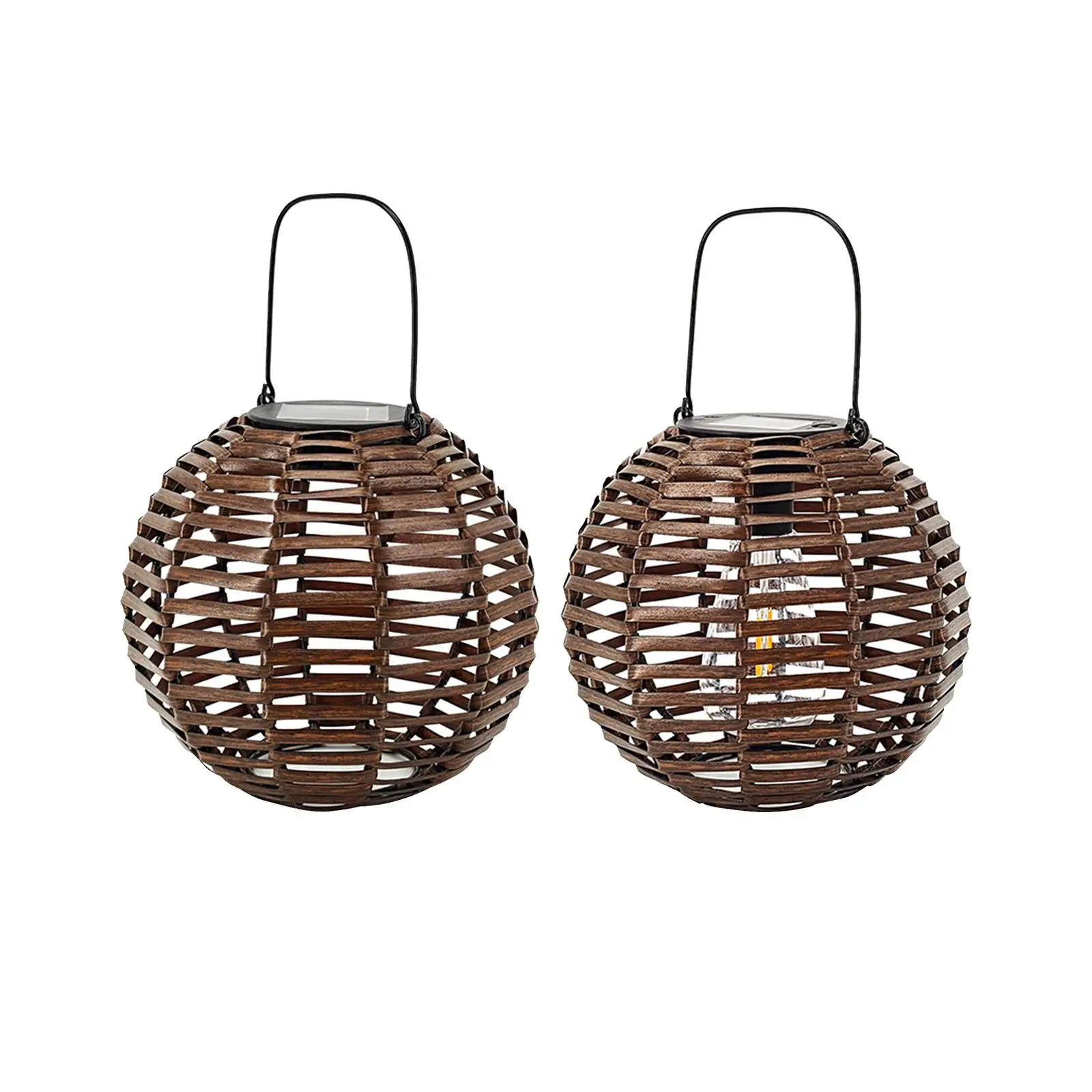 

Solar Power Garden Lantern Ornament Large Tabletop Lamp for Pathway Tree Outside