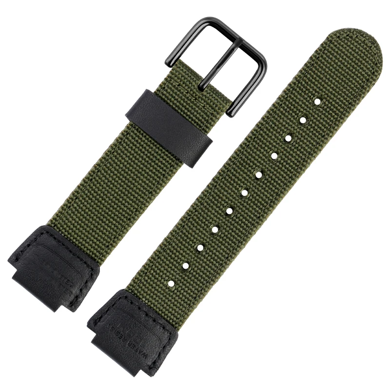 Нейлоновый парусиновый спортивный ремешок 18 мм для Casio W800H AE-1200W13001500 SGW-300 AQ-S810W F91W, выпуклый мужской и женский браслет (art.: 3920d1952c282) - 3920d1952c282