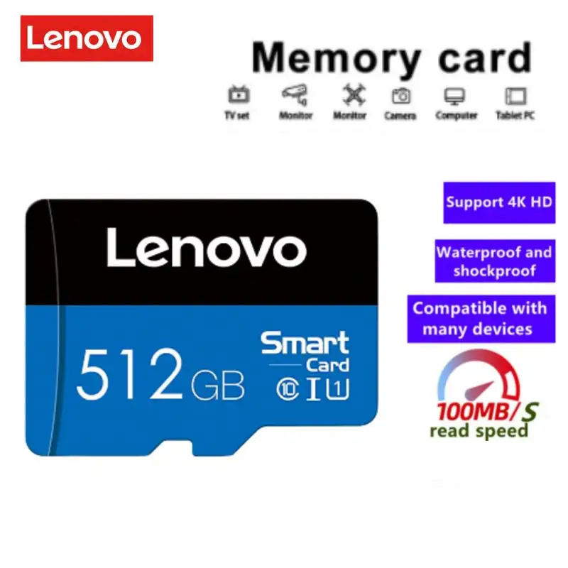 

Lenovo Ultra SD-карта памяти, 512 ГБ, 256 ГБ, 128 ГБ