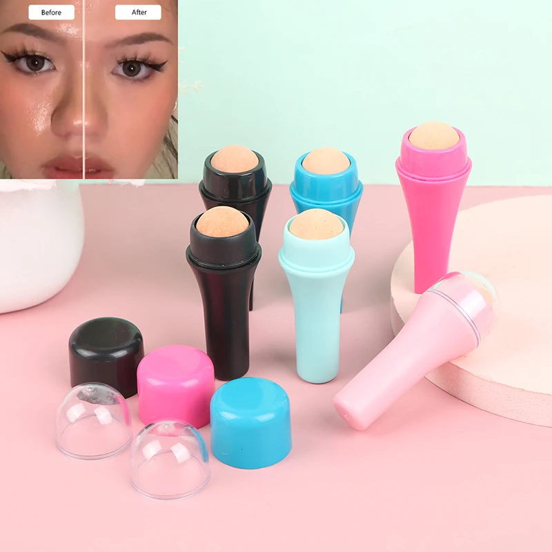 

Volcanic Roller Face Oil Control Rolling Stone Matte Makeup Face Skin Care Tool Facial Cleaning Oil Absorption Roller On Ball