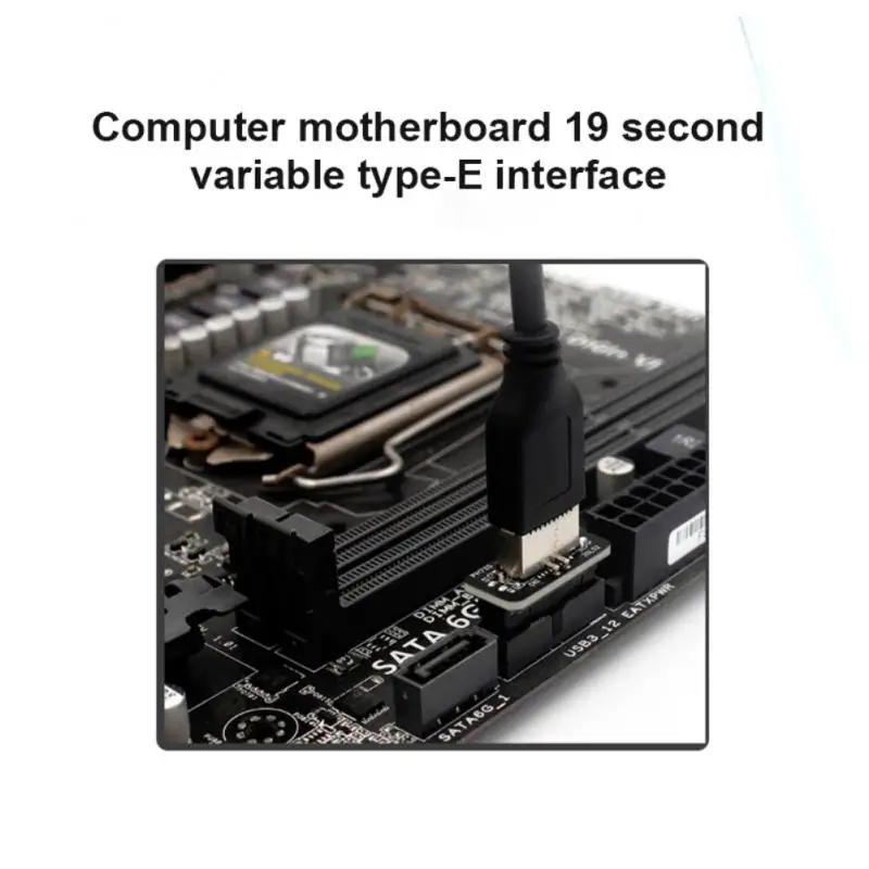 USB 3.0 20Pin/19P Header к Type-E A-Key 3 0 20-контактный адаптер для передней панели Type C Кронштейн