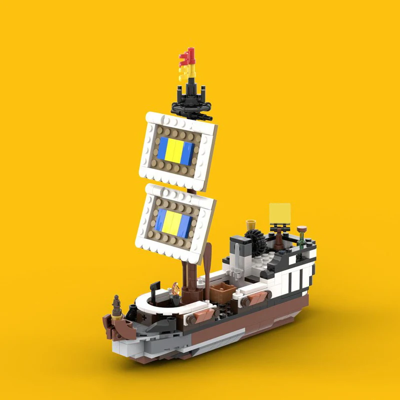 3564 шт. европейский средневековый замок с видом на улицу рыцари-лев