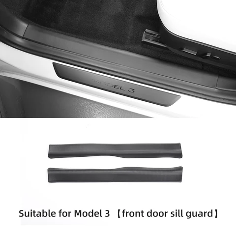 Защитная Накладка на порог заднего багажника для Tesla Model 3 Y, защитная Накладка на порог двери, задний корпус, модификация аксессуаров от царапин