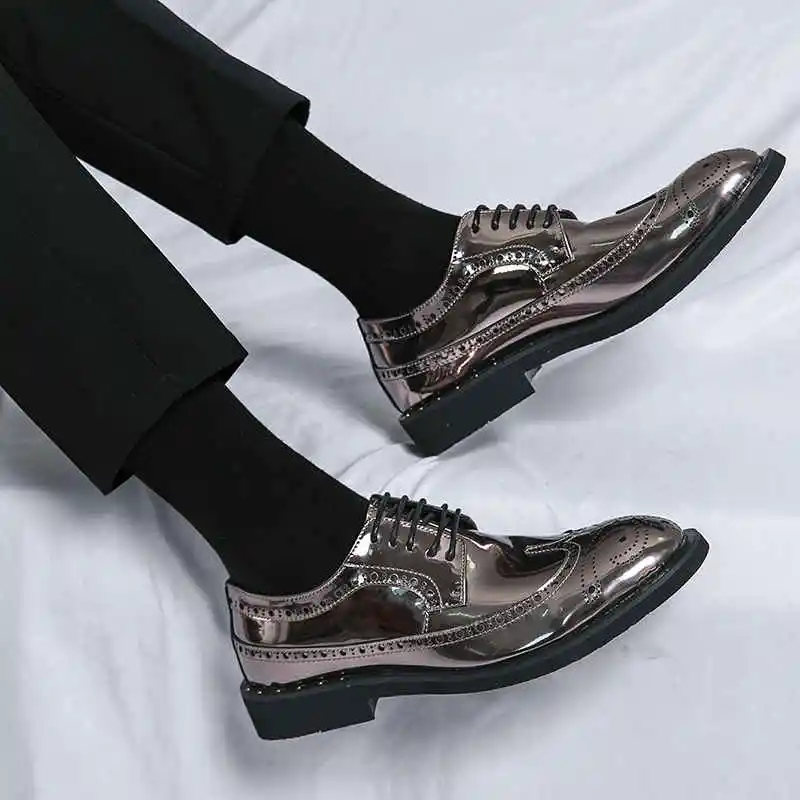Academia Not Casual Leather Shoes International Brand Men's Luxury Shoes Famous Brand Leather Red Tennis
