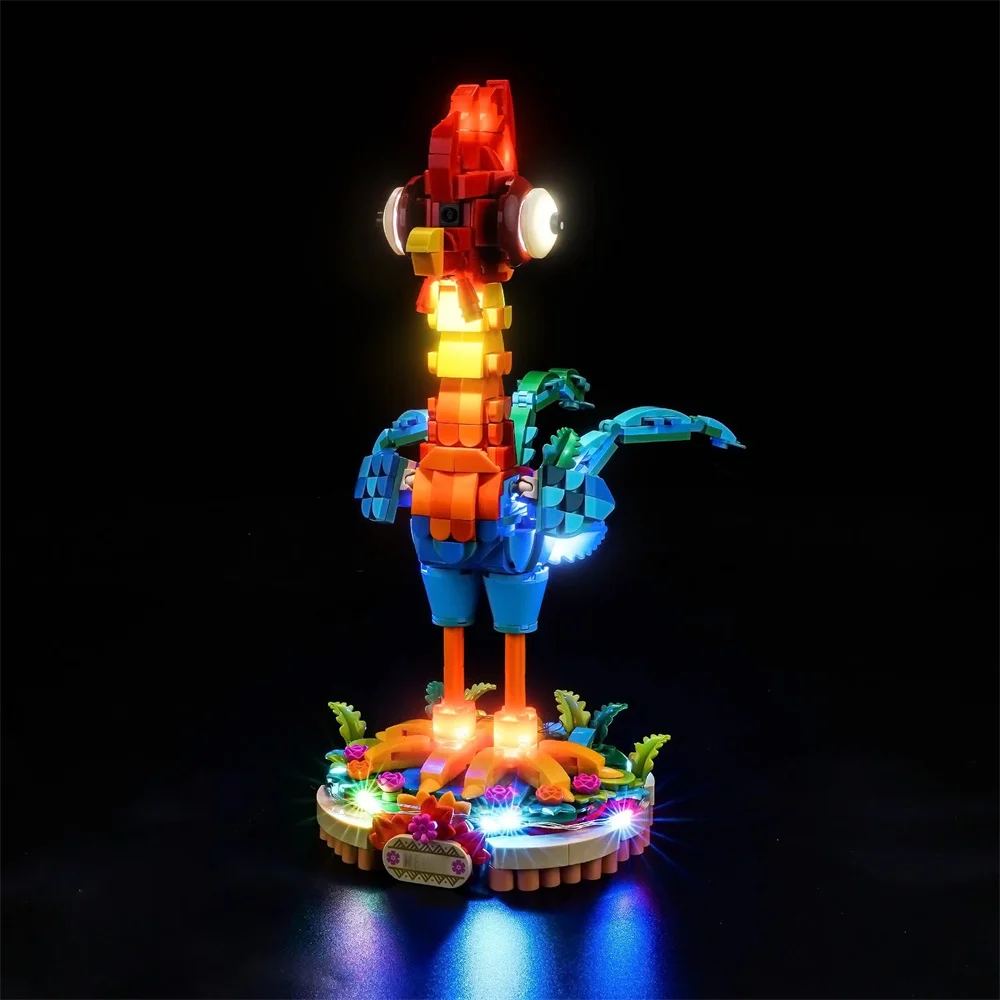 Комплект освещения для серии фильмов Heihei Moana 2 43272 не включает строительный блок