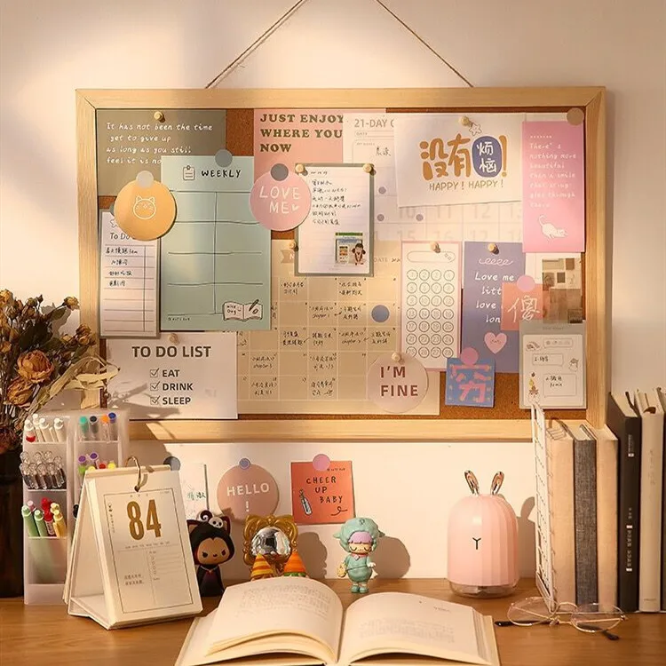 

Minkys Kawaii Zachte Houten, короткая доска для сообщений, Декор, фото, настенная бумага для записей, Новинка