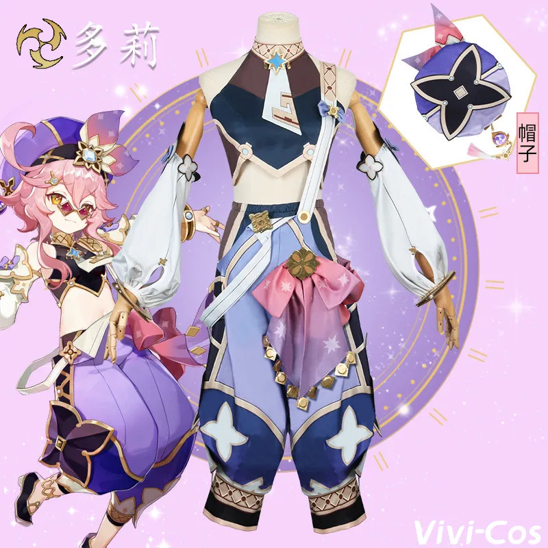 

Vivi-Cos Game Genshin Impact Dori Sangemah Bay милые женские костюмы для косплея Милые Великолепные Костюмы для ролевых игр на Хэллоуин