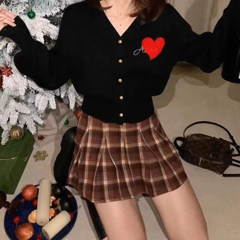 Черный повседневный однотонный трикотаж с длинными рукавами женский