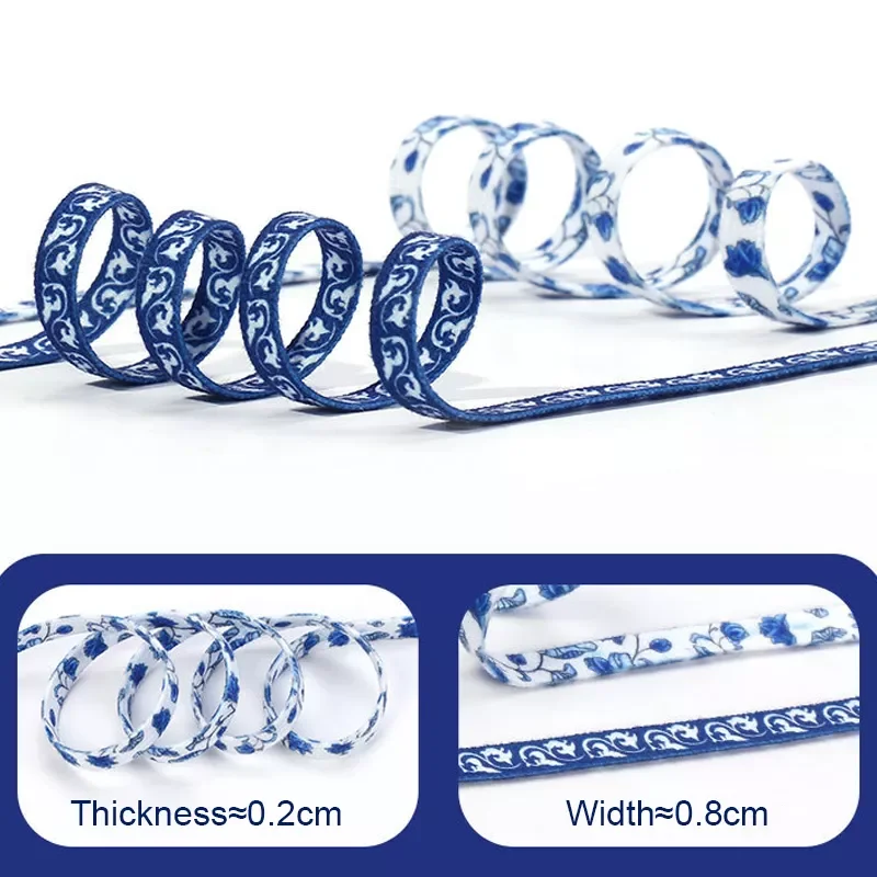 Quality Flowers Shoelaces 120/140/160 cm Women Men Blue White Sports Casual Basketball Shoes Laces Shoes Strings Wholesale