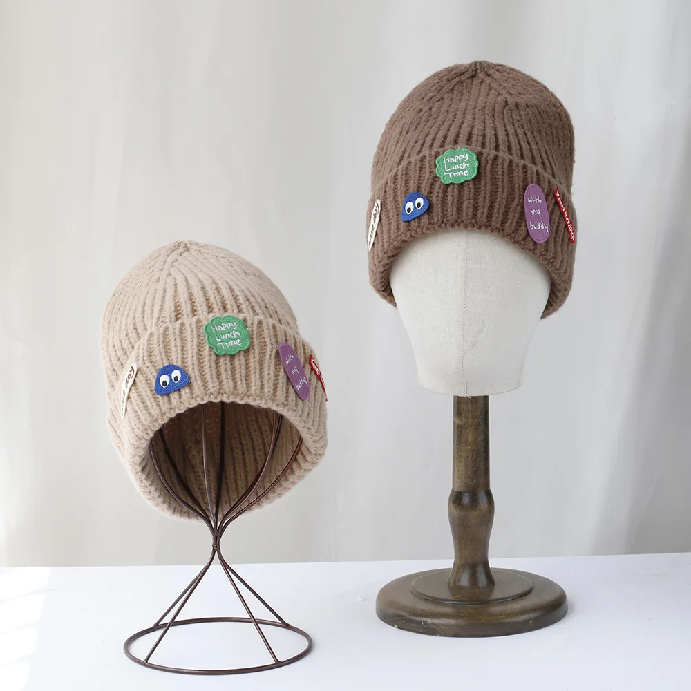 Женская Лыжная Маска-балаклава Y2K Повседневная Зимняя Шапка Из Смеси Хлопка