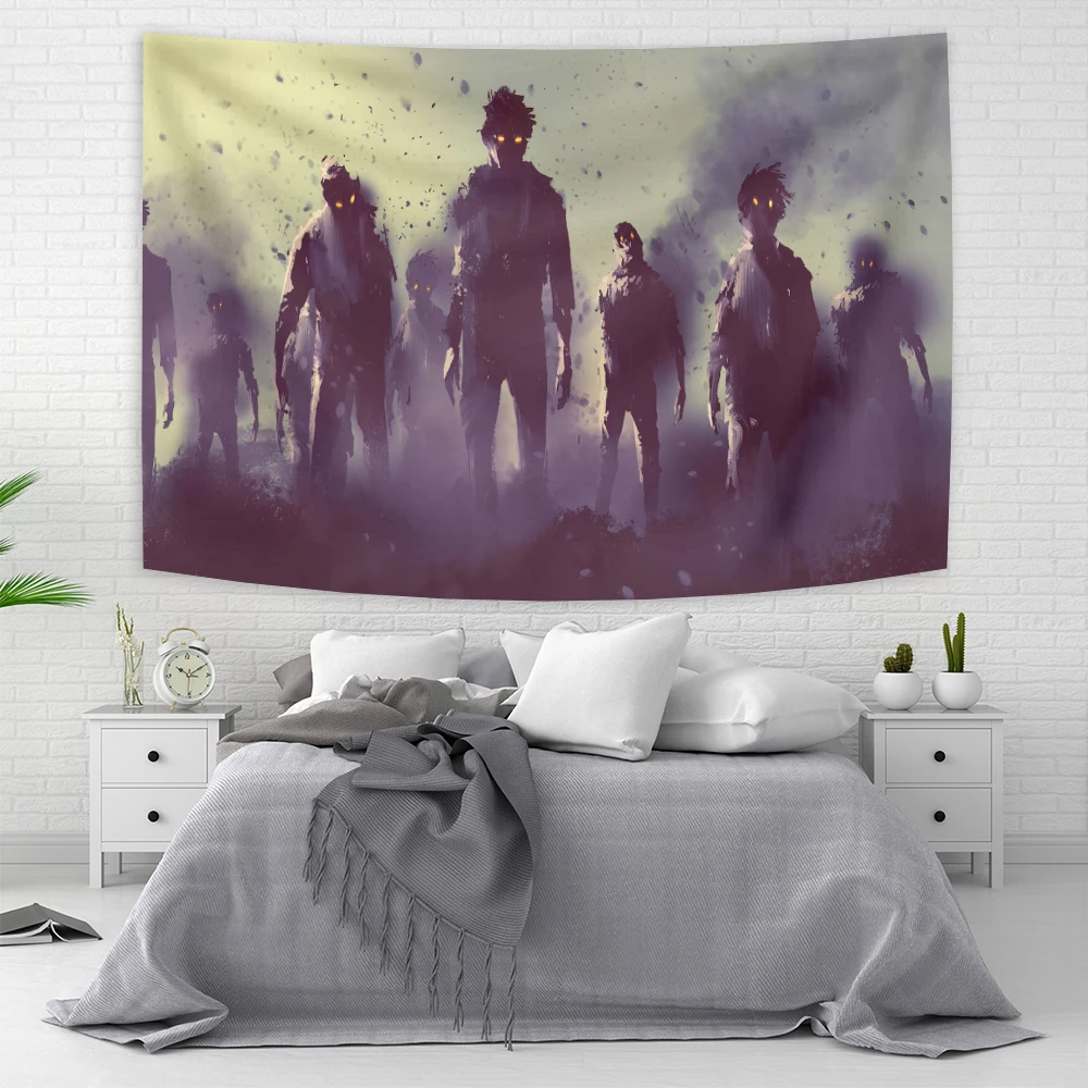 Ужас ужас искусство принт черепа смерти гобелен украшение для стен дома гостиной