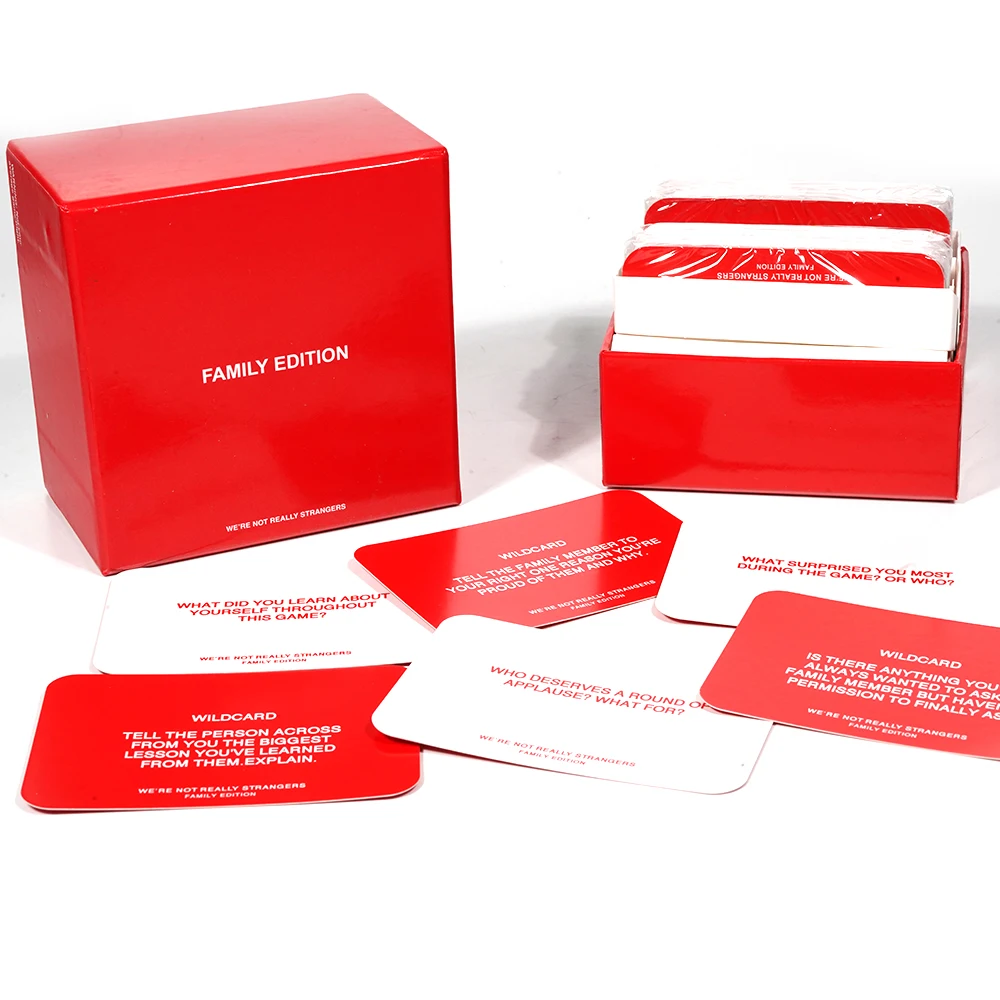 Карточная игра для разговора weare Not very Unknown Family Edition 150 развлекательная семейная
