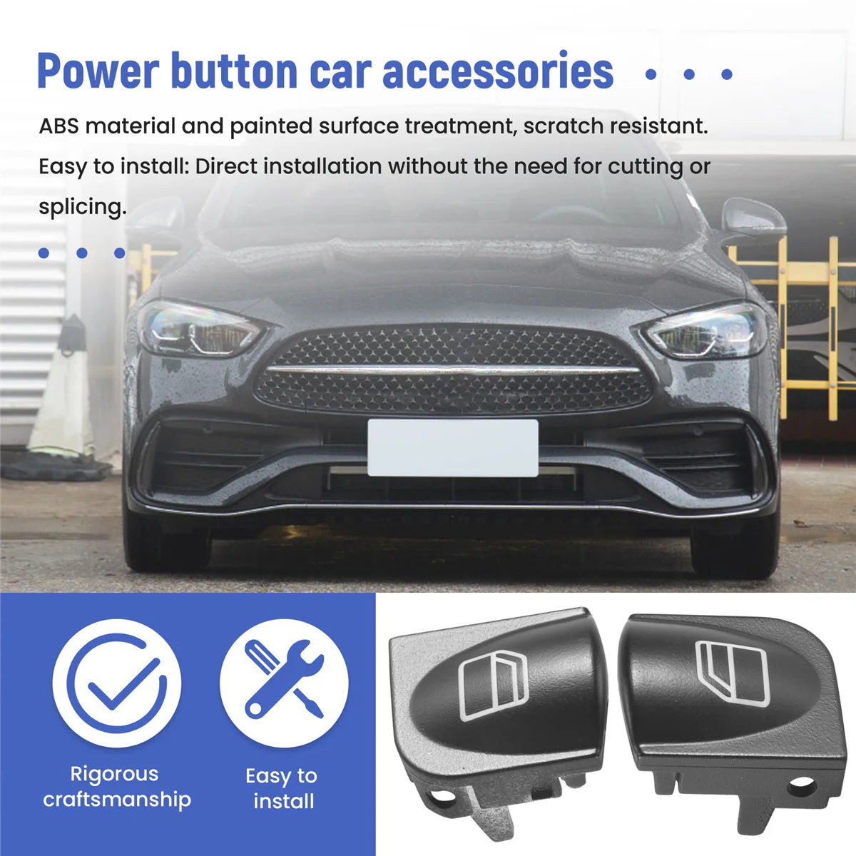 Крышки кнопки переключателя окна для Mercedes Benz W203 W208 C Clk Class передние левые и правые