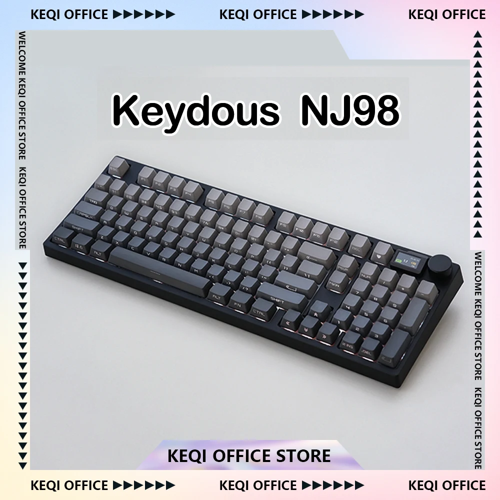 Механическая клавиатура Keydous NJ98 беспроводная Bluetooth 2 4G RGB подсветка три режима