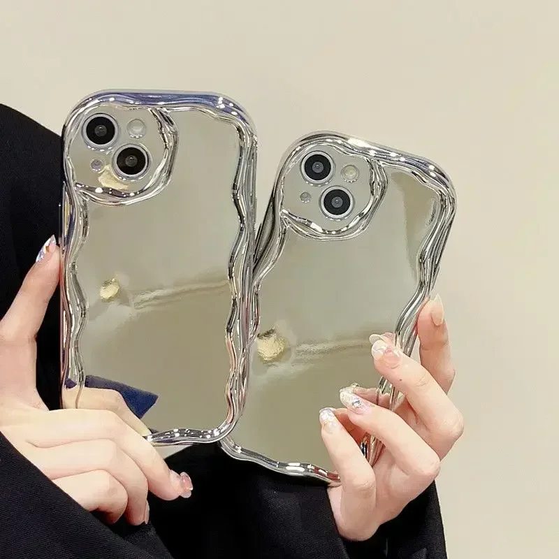 Гальванический серебряный чехол для Tecno Spark 20C 20 Pro телефона Spark20 роскошный простой