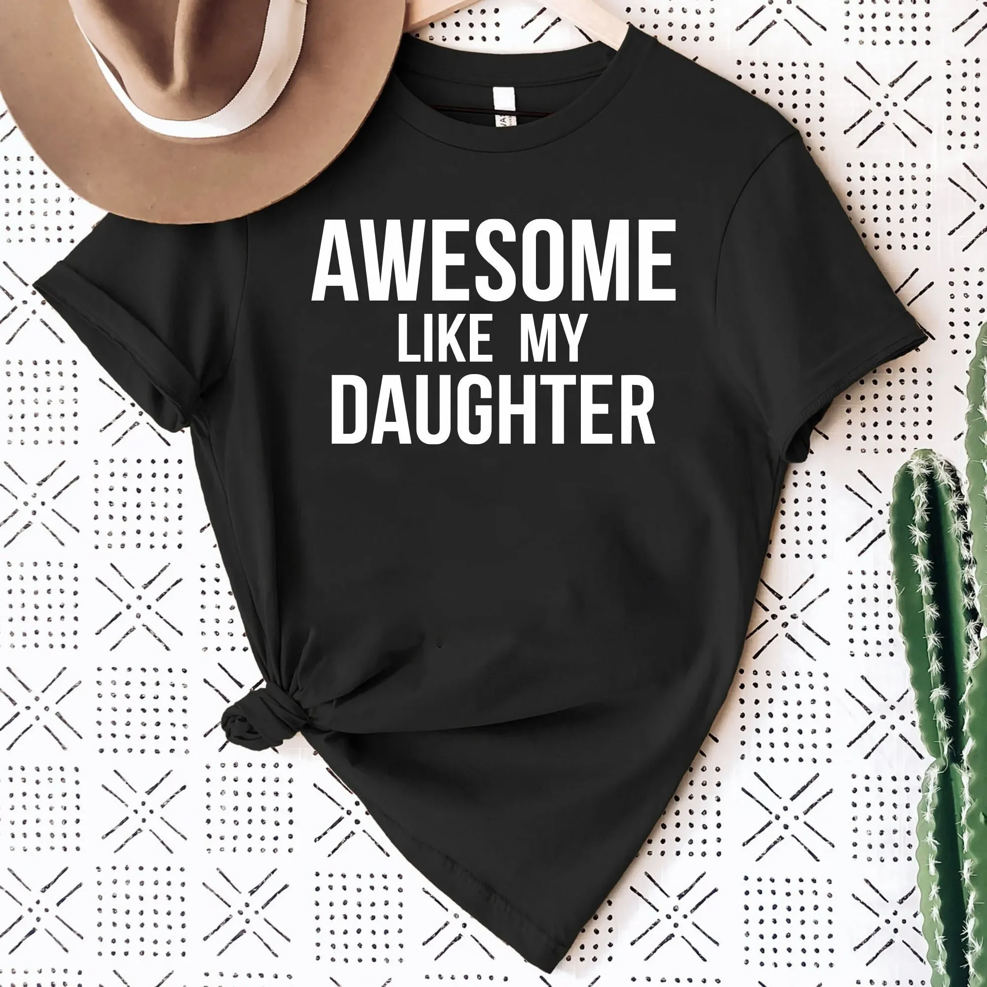 Потрясающе как моя дочь футболка Забавный День отца идеи для лучший подарок