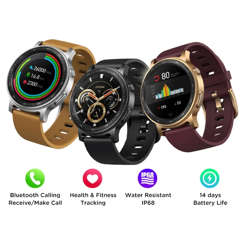 

Step Counter Wechat Call Reminder Zeblaze GTR2 Watch Heart Rate Sleep Monitor Dropship