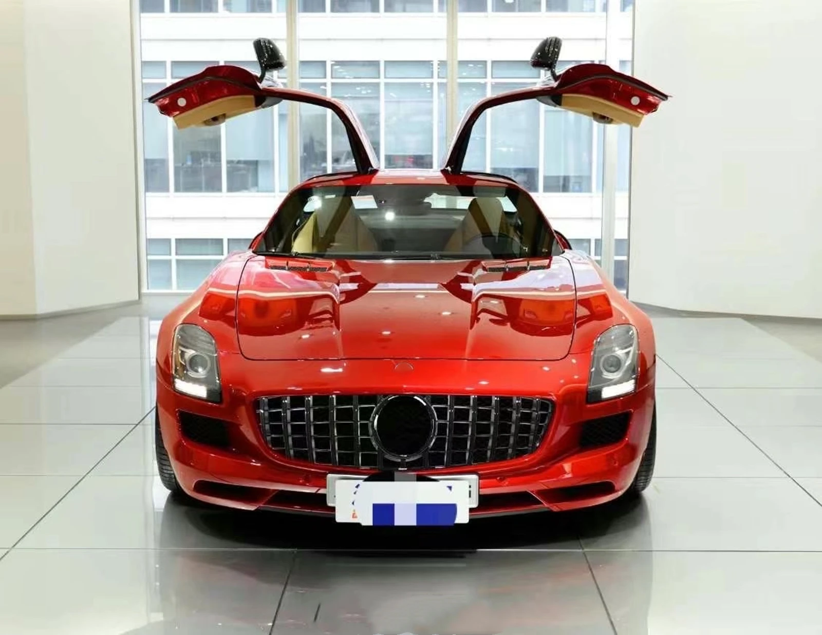 Для Mercedes-Benz C197 SLS AMG 2010 2011 2012 2013 2014 2015 GT R Передняя решетка серебристая/черная