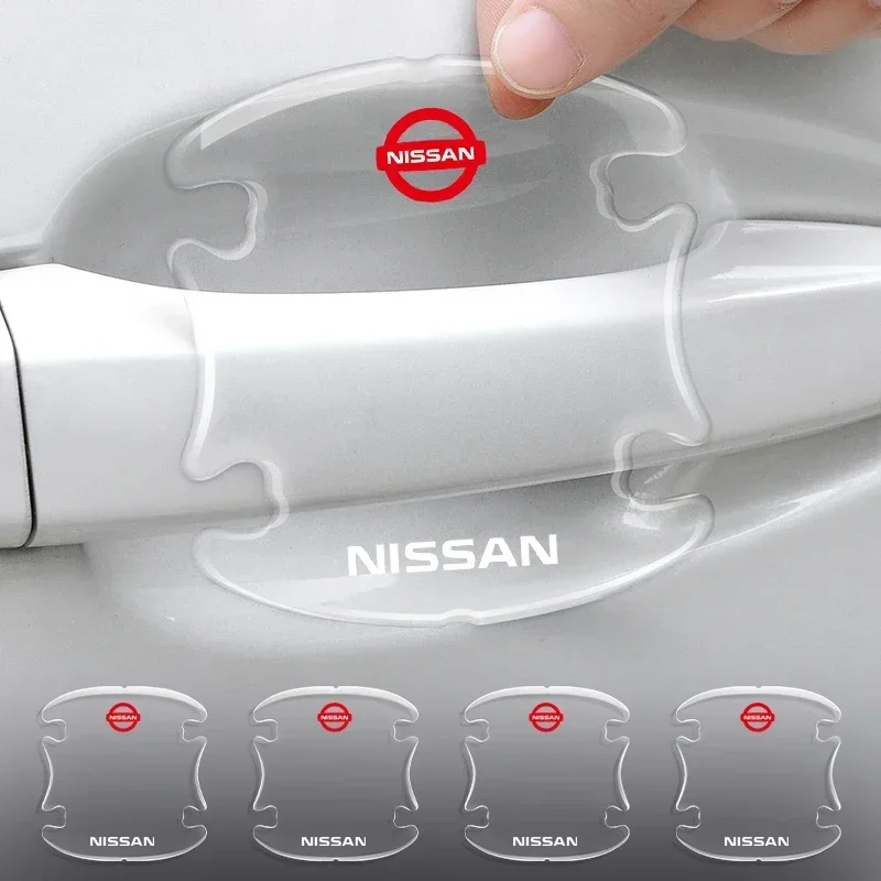 X-trail для Nissan Nismo 4 шт./компл. прозрачная наклейка на чашу дверной ручки автомобиля