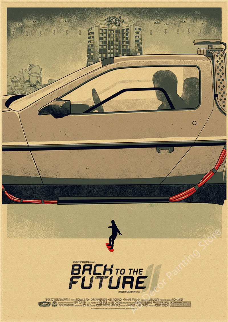 Назад в будущее 1, 2, 3 постеры на крафт-бумаге зигмунд фрейд тотем и табу будущее одной иллюзии