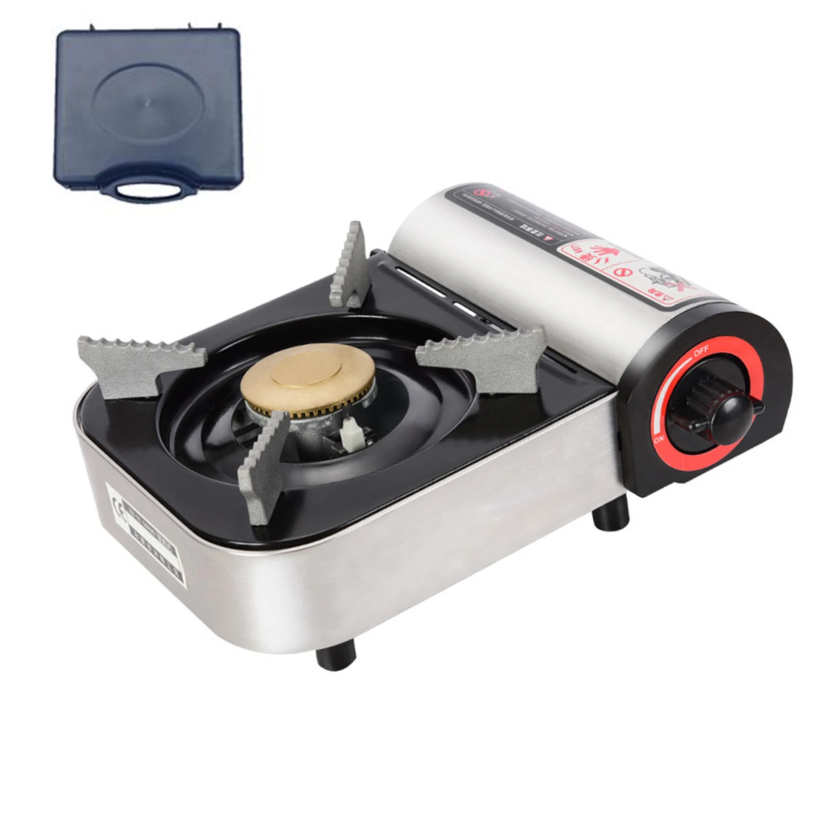 

Portable Camping Stove Portable Mini Cassette Furnace Camping Burner Stove With Dual Wind-Guard Single Burner Backpacking For