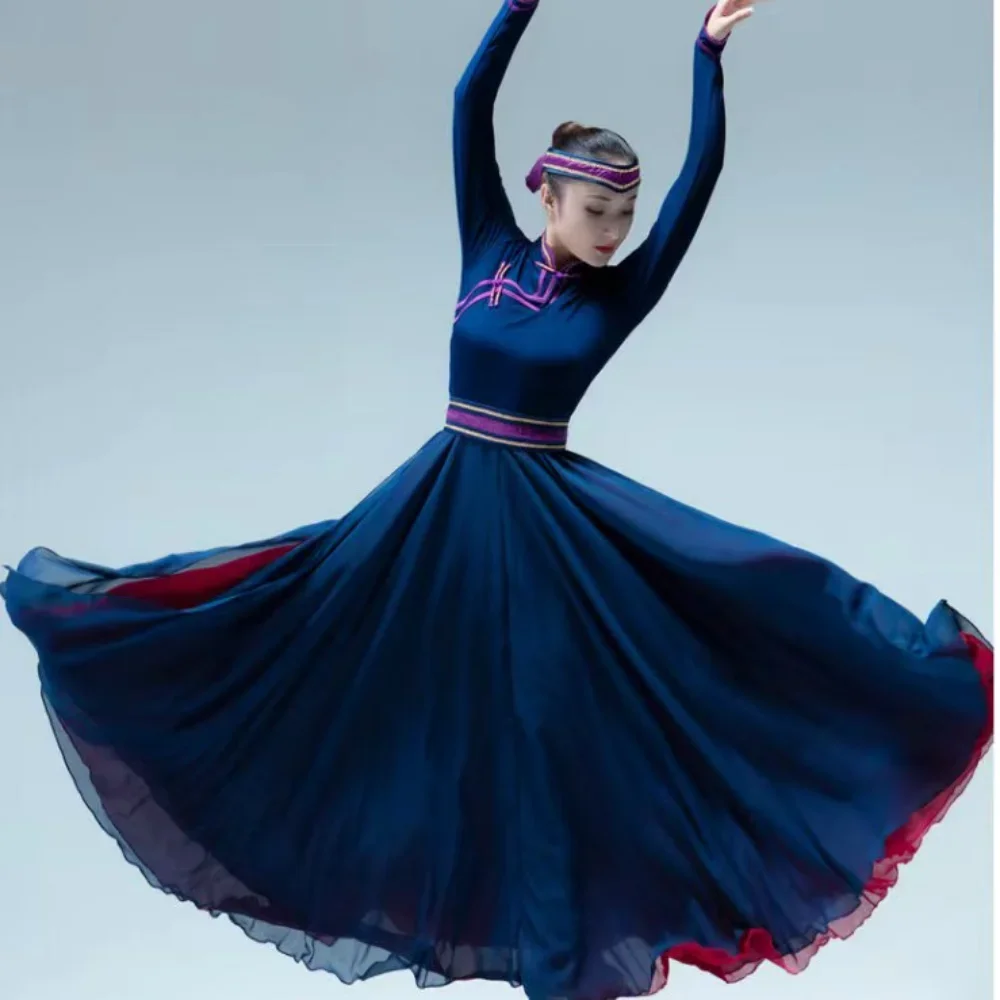 Традиционная одежда монгольской страны этнический китайский костюм народного