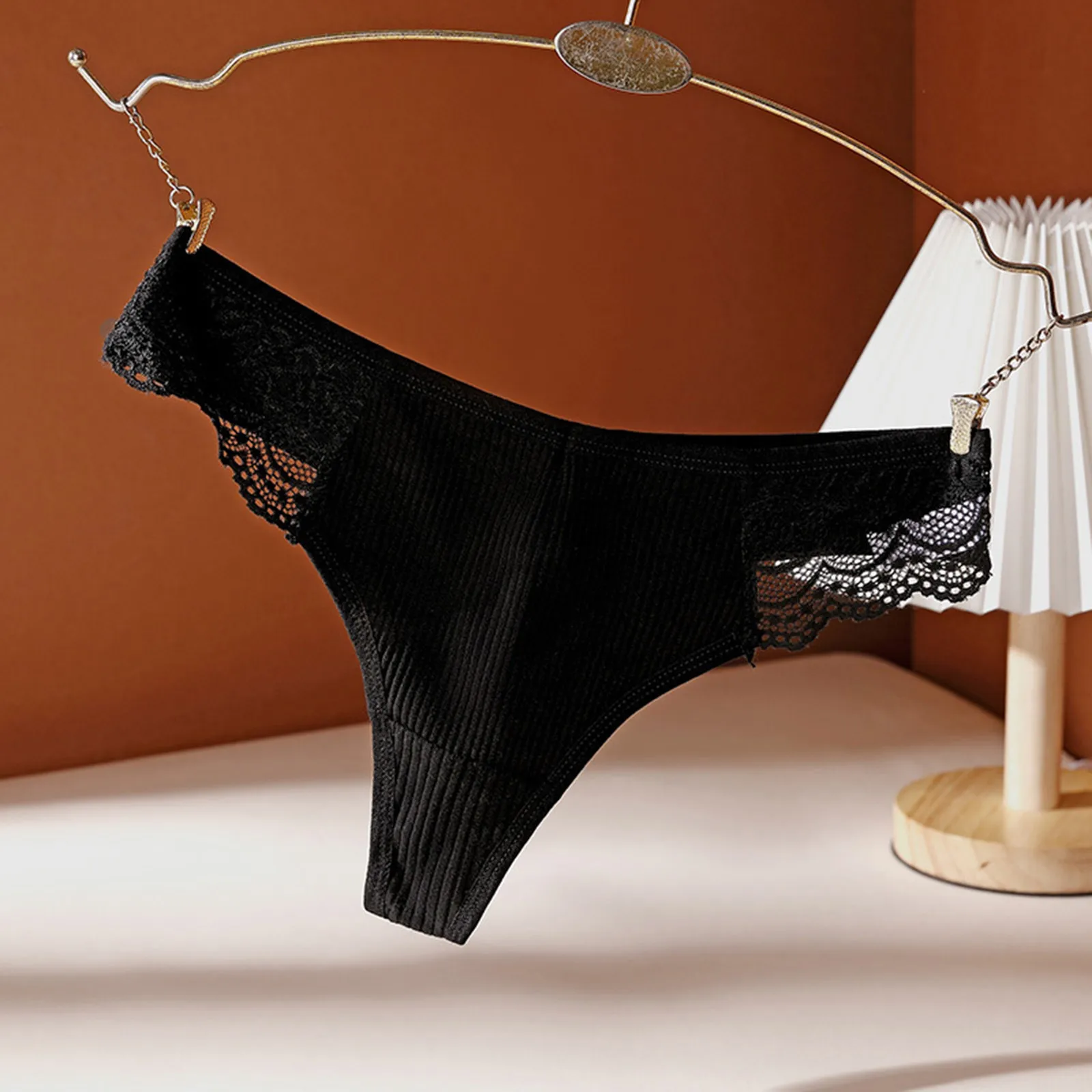 

Women Sexy Thong Breathable Lace Panties Low Waist G String Erotic Underwear Lingerie Breathable Panty Briefs трусы женские