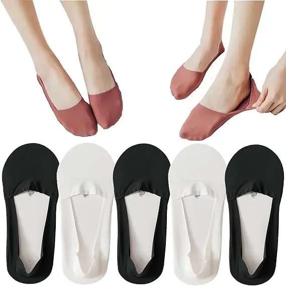 

Носки-невидимки женские из вискозы, 5 пар