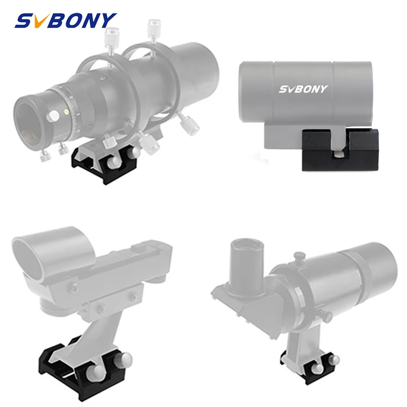 

SVBONY Small Dovetail Plate with Locking Screw Quick-Connect Finderscope Guide Scope Adapter Bracket for Astronomical Telescope