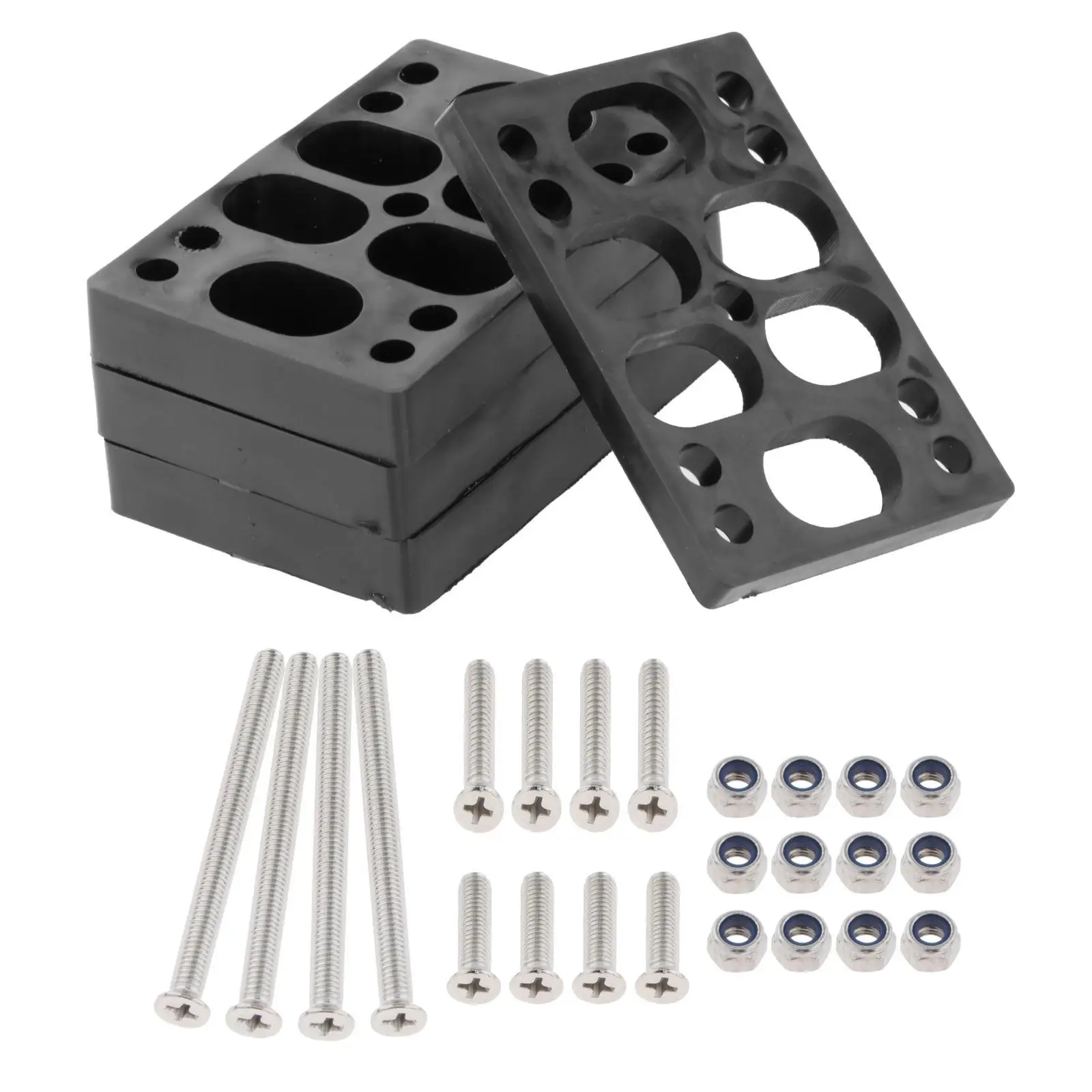 

6mm 12mm Skateboard Riser Pads with Hardware Screws for Absorption