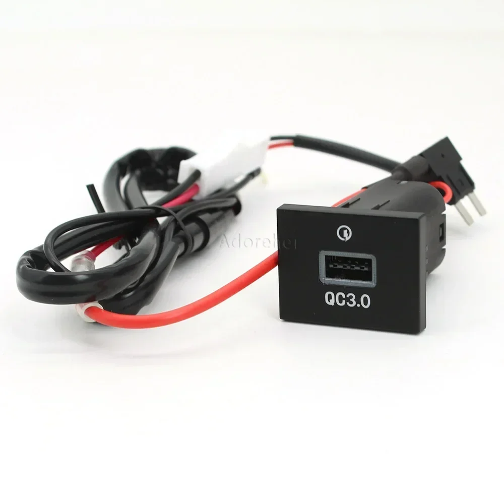 

USB-разъем для зарядного устройства, адаптер быстрой зарядки QC3.0, выключатель питания для Ford Focus 2 Mk2 2009 2010 2011, автомобильные аксессуары для электроники