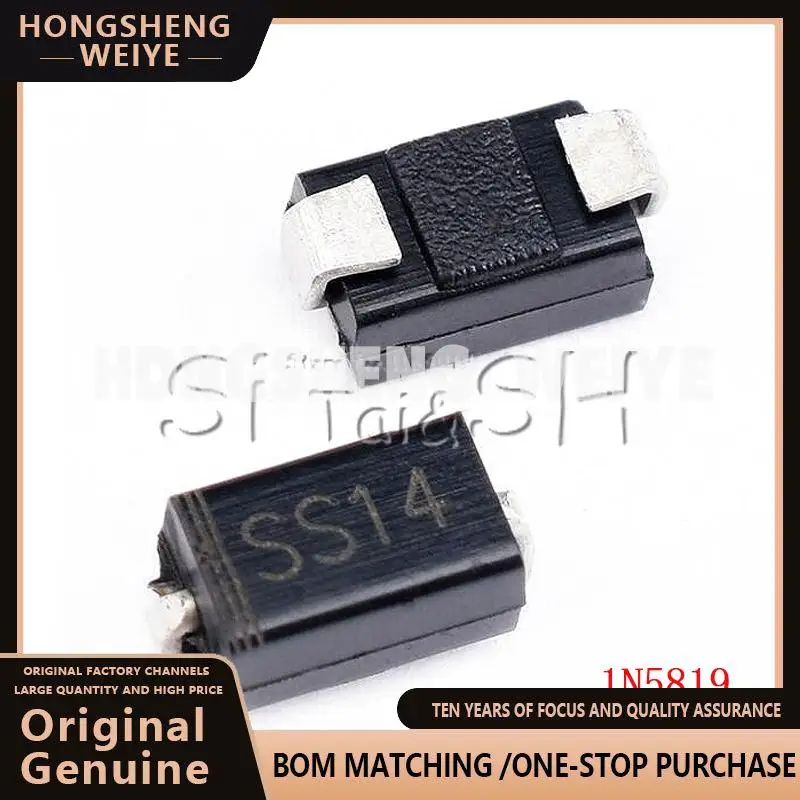 Новинка 100%, 100 шт./лот, sma 1N5819 SMD IN5819 1A 40V, цвет Шоттки ss14