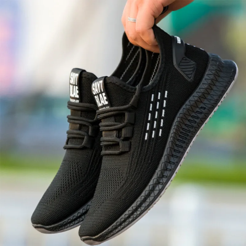 

Fashion Trend Men Casual Shoes 2022 Mesh Breathable Light Male Sports Sneakers Comfortable Lace-up Walking Vulcanized Shoes