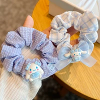 kawaii sanrio hair ring cinnamoroll cartoon cute sweet simple head rope anime does not hurt hair accessories girls gifts
