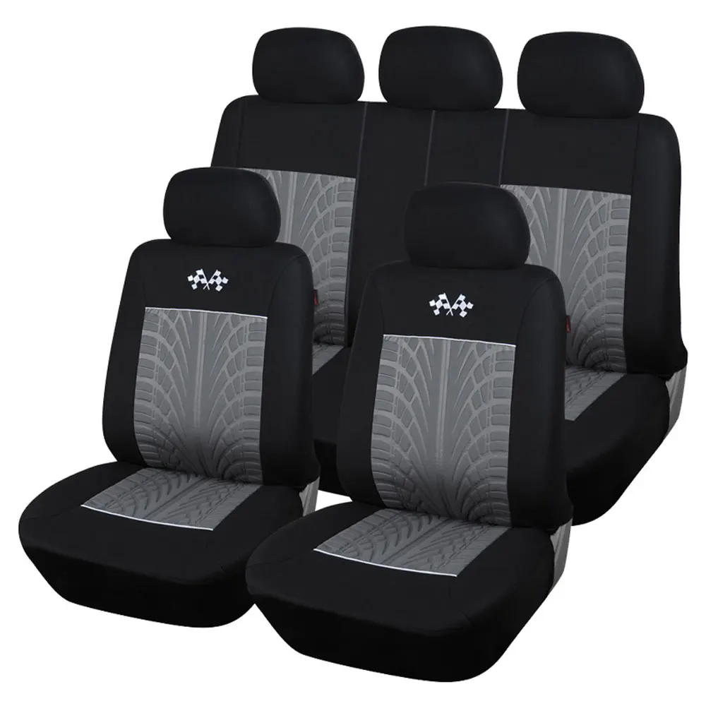 

QX.COM Full Coverage Flax Fiber Auto Seats Covers Linen Breathable Car Seat Cover For Mitsubishi Asx Colt Eclipse Cross Galant