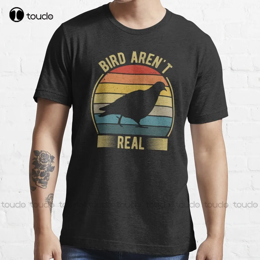 

Birds Aren'T Real - Vintage Retro Bird T-Shirt Red Shirts For Men Custom Aldult Teen Unisex Digital Printing Tee Shirt Xs-5Xl