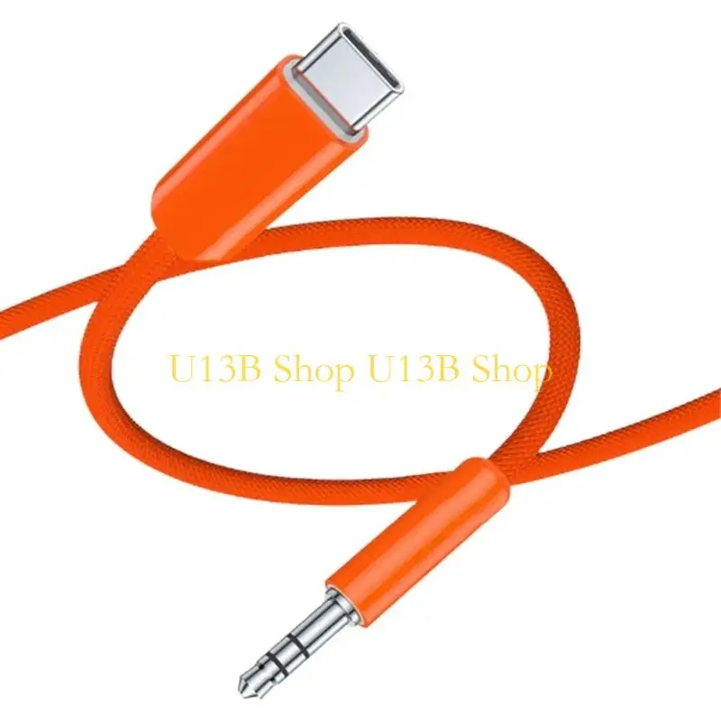 Фото U13B USB C до 3,5 мм звуковой адаптер, шнур, чистый звук, штекер-папа для смартфонов, планшетов и ноутбуков №2