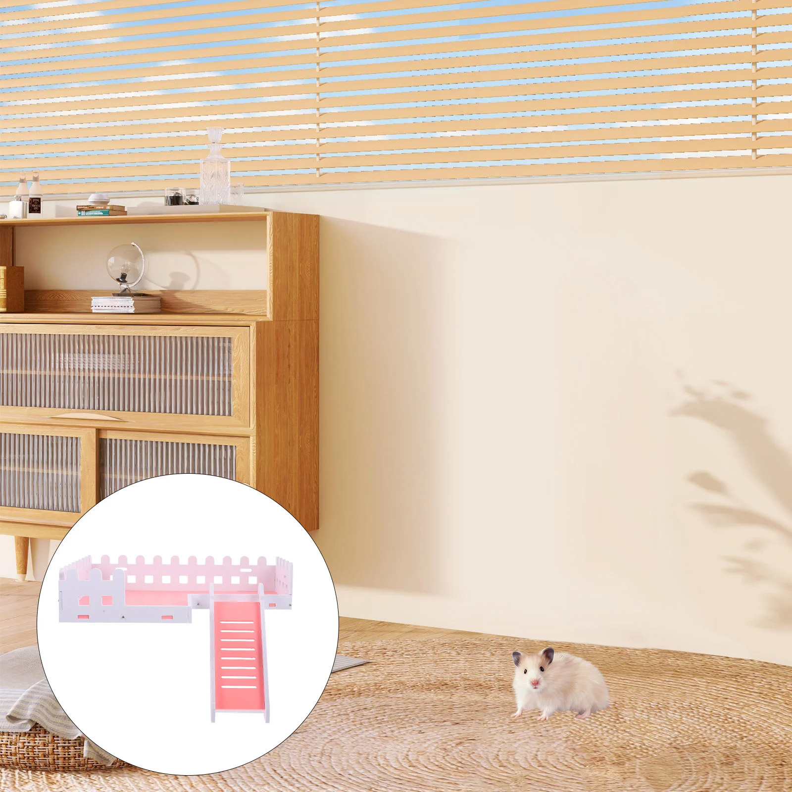 

Climbing Platform Hamster Ladder Bite Resistant Pvc Guinea Cage Toy Hamgers