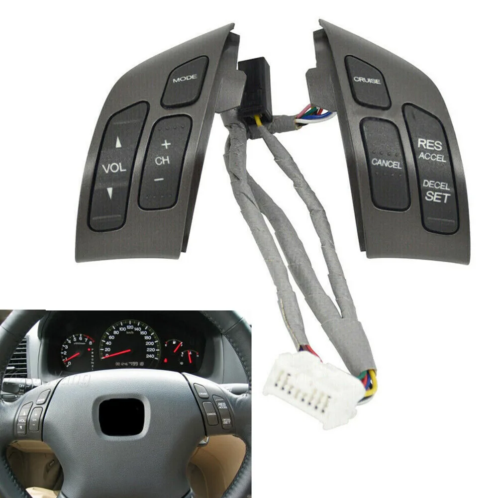 

1pair Car Steering Wheel Cruise Volume Controller Switch Button For Honda For Accord 03-07 Steering Wheel Control Switch
