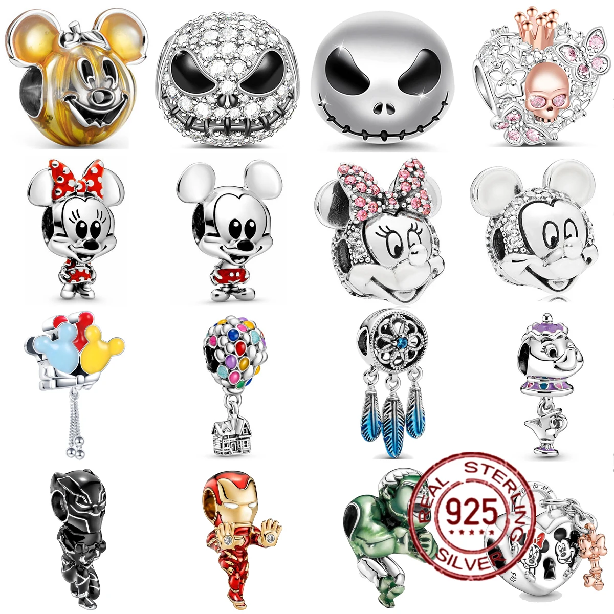 

Шармы-бусины из серебра 925 пробы для браслета Pandora