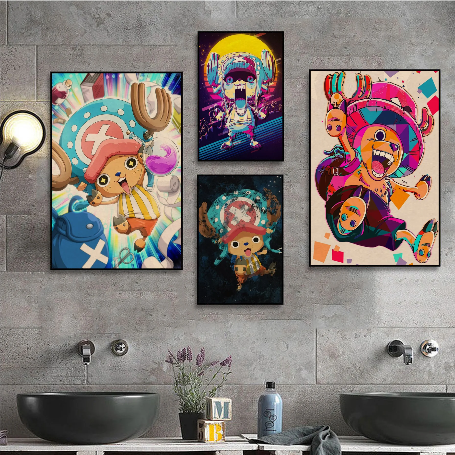 

BANDAI Tony Tony Chopper Classic Vintage Posters Decoracion Painting Wall Art Kraft Paper Decor Art Wall Stickers