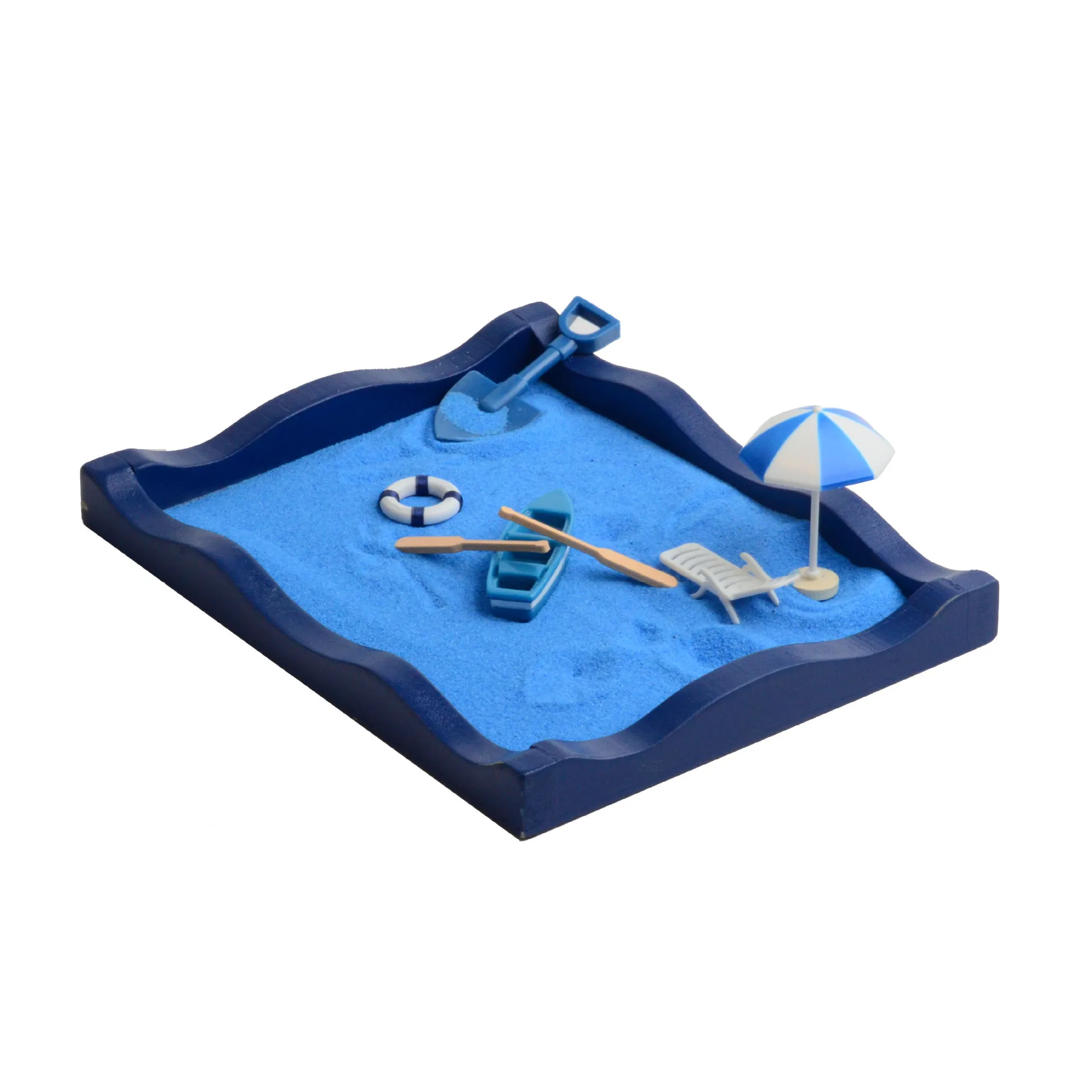 

Eason Creative Micro Landscape Ornaments Wooden Sand Table Blue Ocean Beach 장식 Mini Garden Decoration Accessroies 마이크로 조경 장식