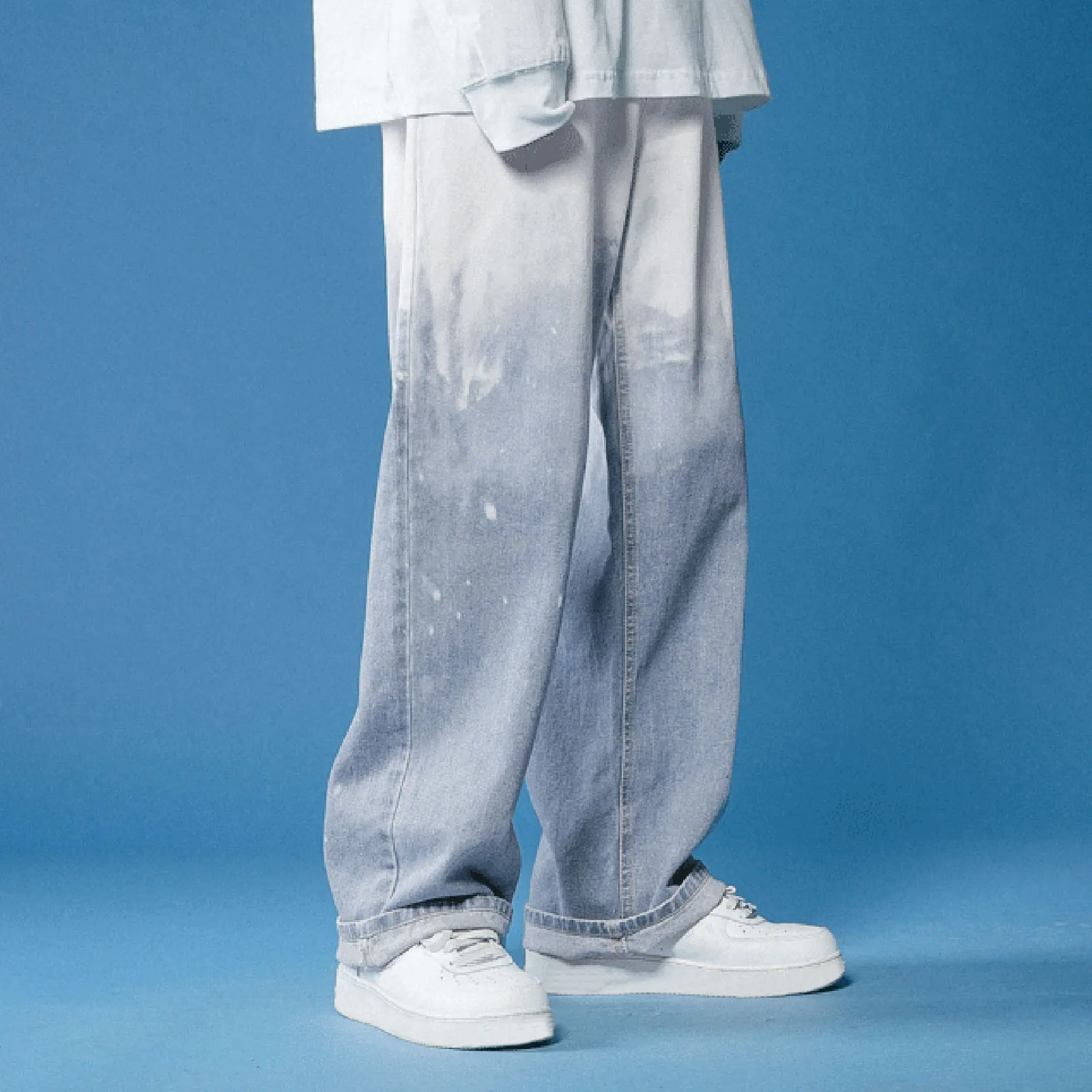 Wide Street Jeans Men's Size Trousers Leg Pants Loose Drop Fashion Large Men's pants