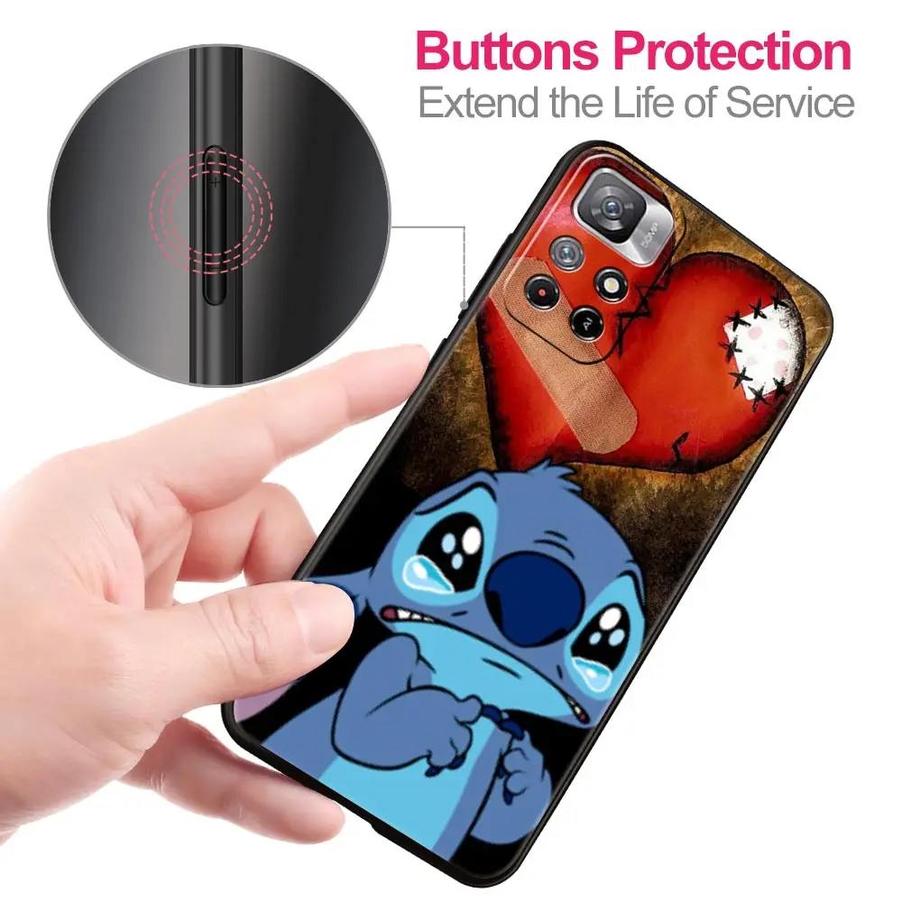 Мягкий силиконовый чехол из ТПУ для Xiaomi Redmi Note 10 11 9 8 Pro 9S 8T 10S 11S 11T 7 Lilo &amp Stitch |